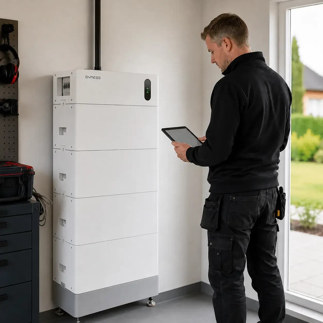 Batterilagring installation
