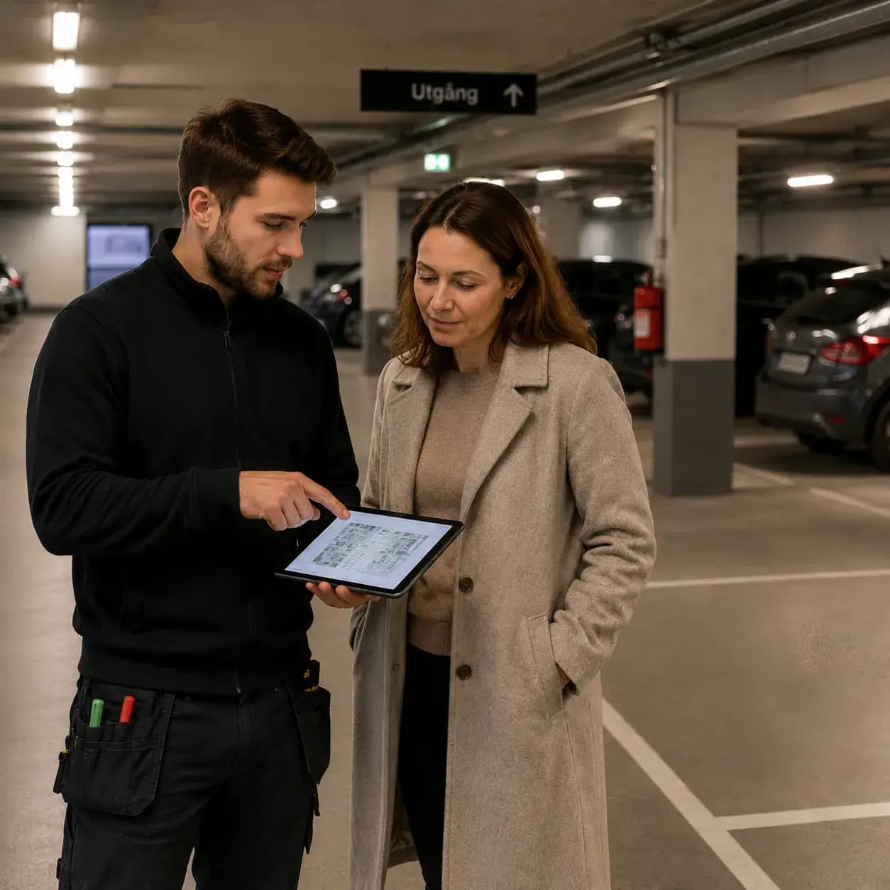 Belysning för parkeringsmiljö